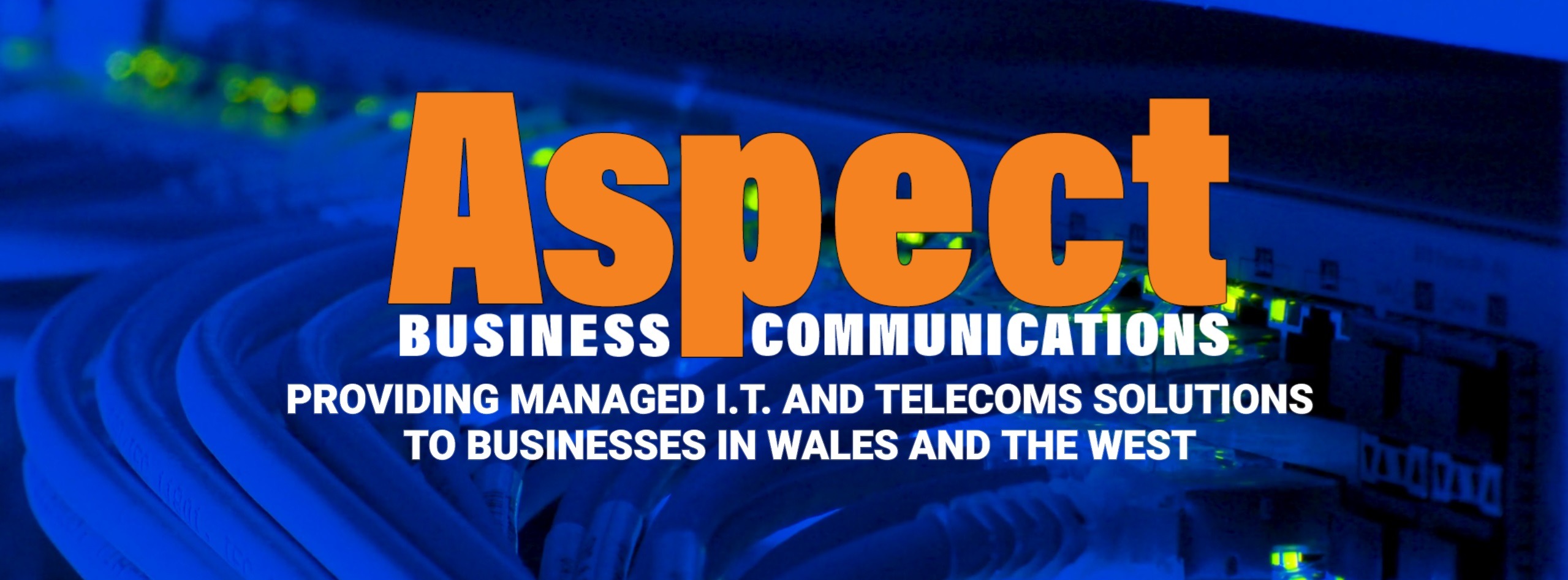 Aspect Business Communications logo and website title graphic.